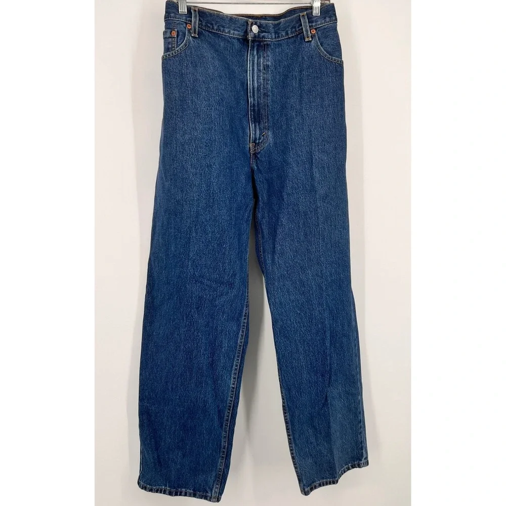Levis‎ 550 Relaxed Fit Jeans Mens 46x32 Medium Wash Blue Denim 01550-4886